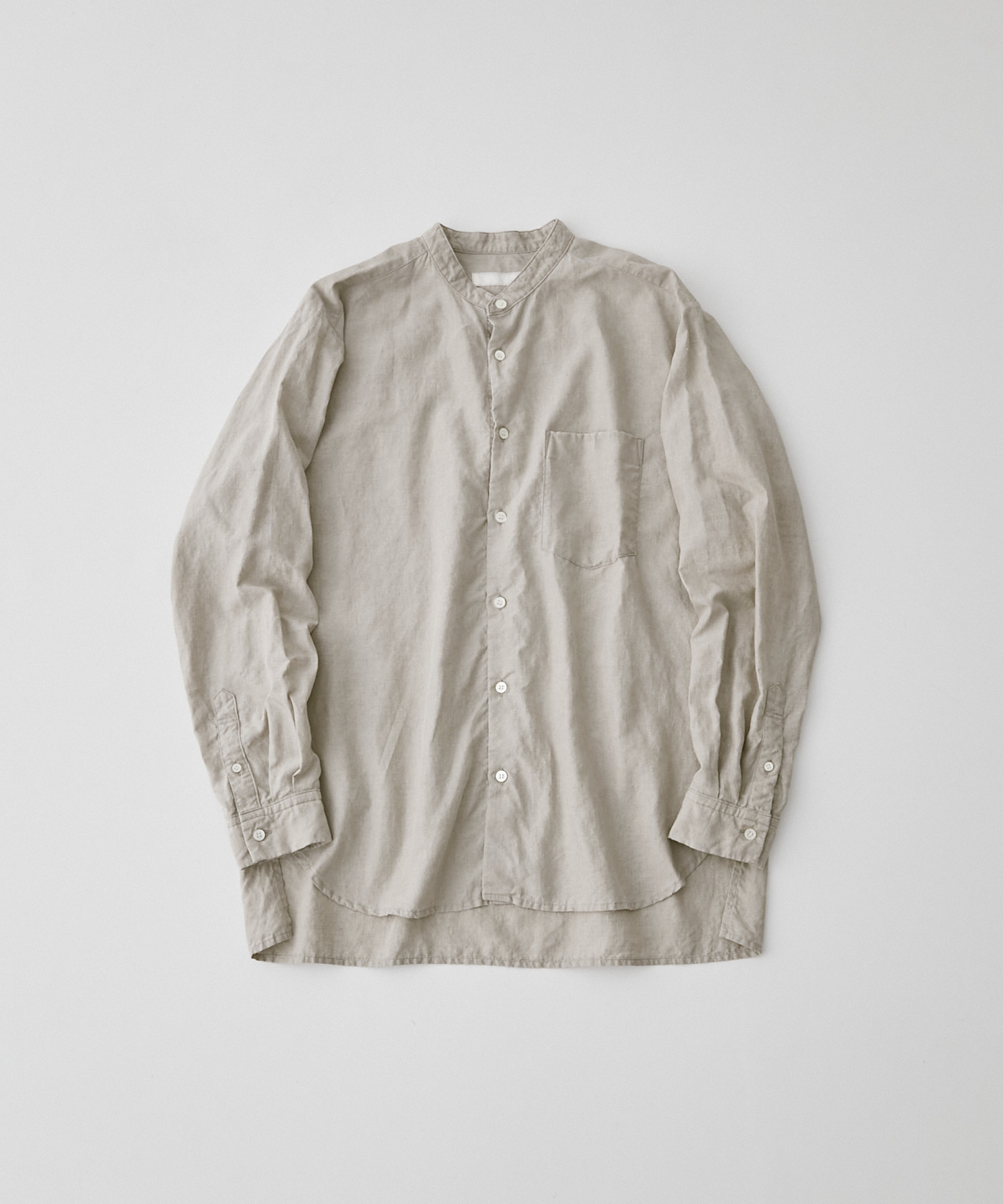 nest robe confect リネンバンドカラーシャツ - シャツ
