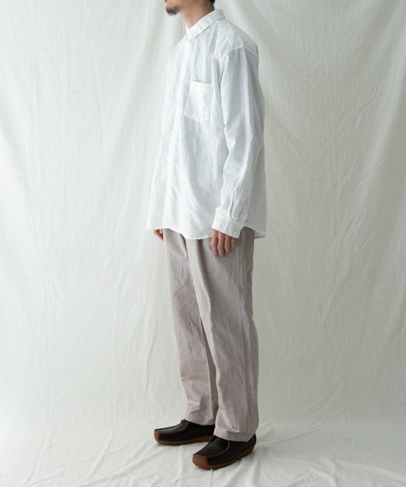 ハイカウントリネンレギュラーカラーシャツ|nest Robe ONLINE SHOP
