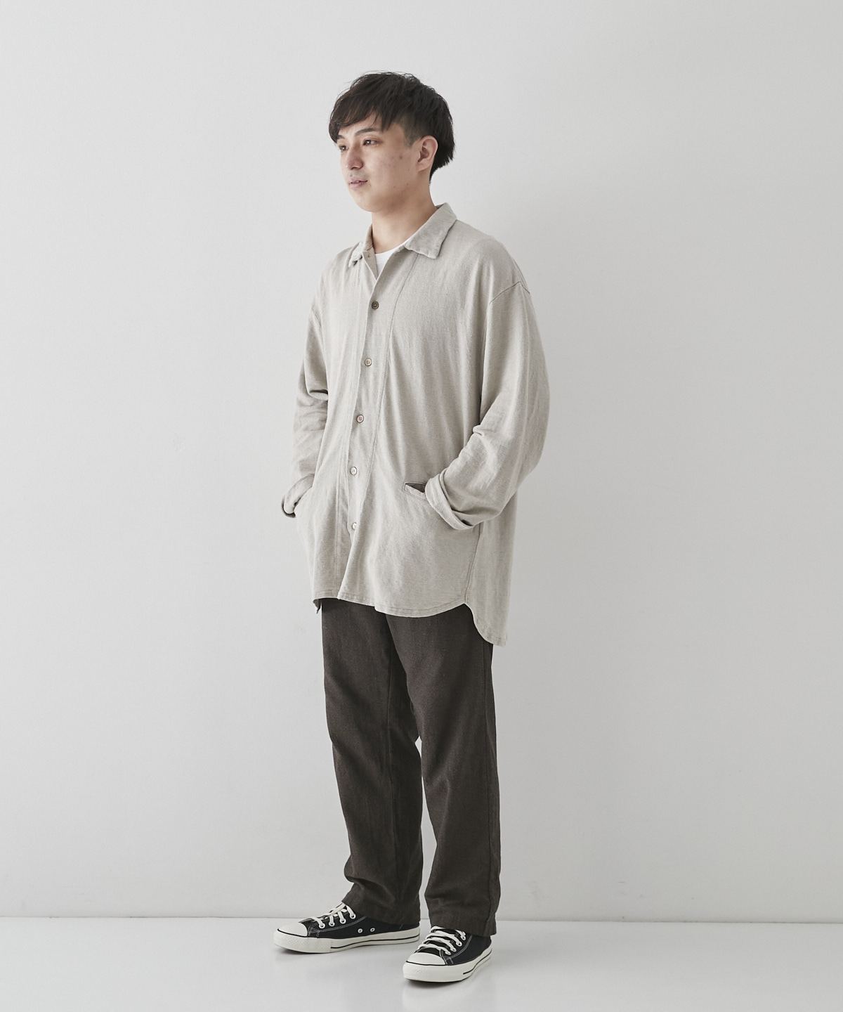 リネンインレー シャツカーディガン｜nest Robe / CONFECT ONLINE SHOP