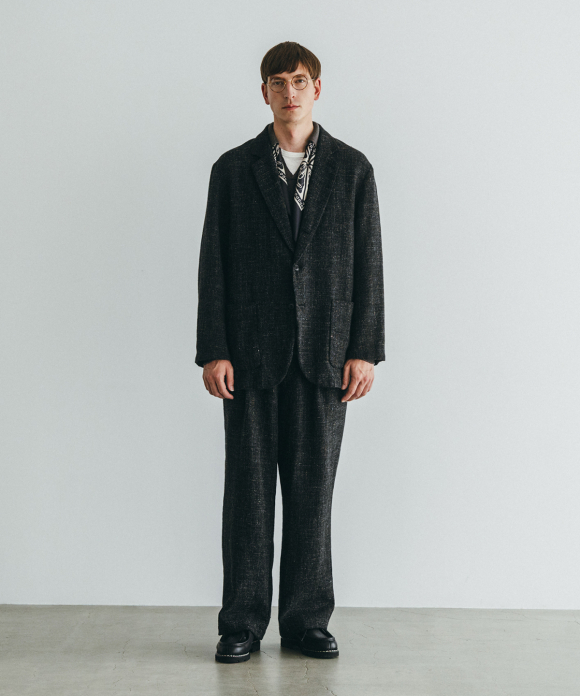 ネストローブconfect ダークグレー テーラードジャケット　セットアップ OLD OUTDOOR｜nest Robe / CONFECT ONLINE SHOP