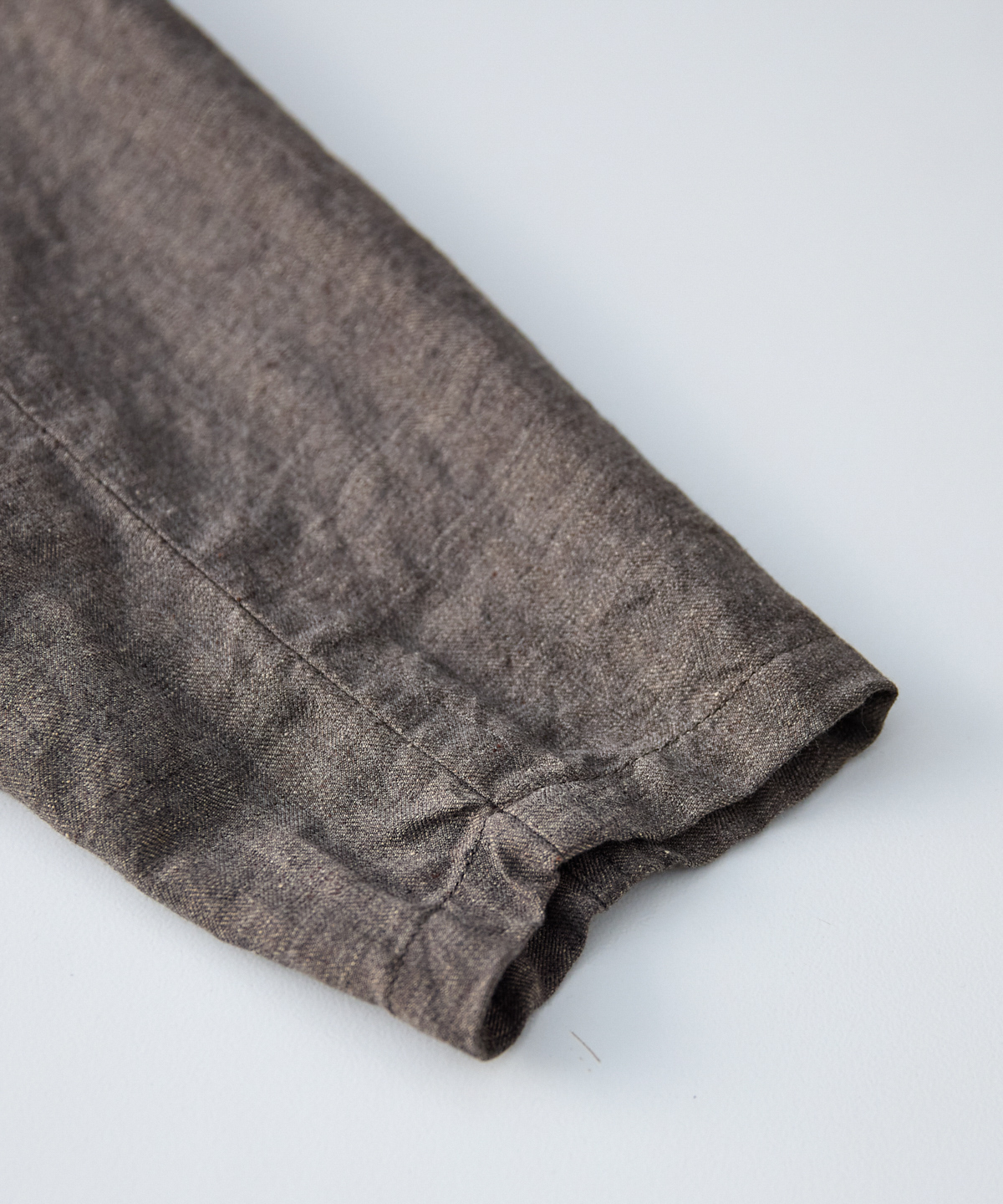 リネンウール 杢ヘリンボーン ダブルブレスト ジャケット｜nest Robe