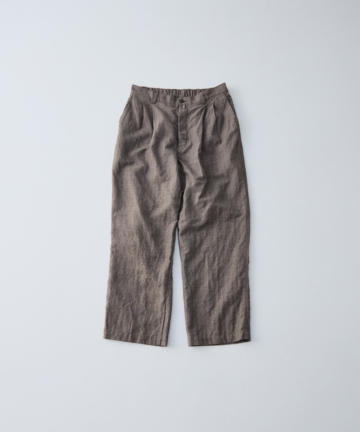 リネンウール 杢ヘリンボーン トラウザーズ｜nest Robe / CONFECT
