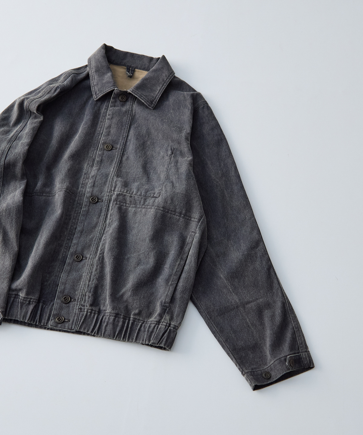 コットンリネン 顔料コーティング ブルゾン｜nest Robe / CONFECT