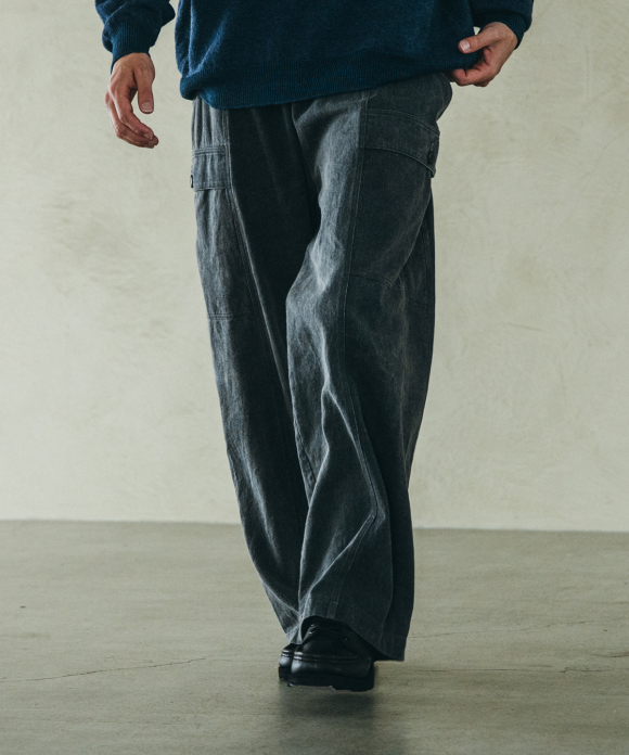 CONFECT シルクネップストライプイージートラウザーズ 9月 | 京都店