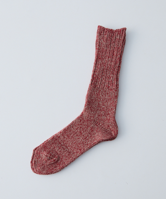 ローゲージ リネン ソックス