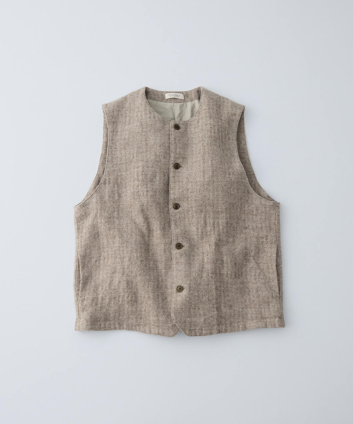 nest Robe CONFECT リネンクルーネックベスト nest Robe CONFECT リネンクルーネックベスト リネンベスト