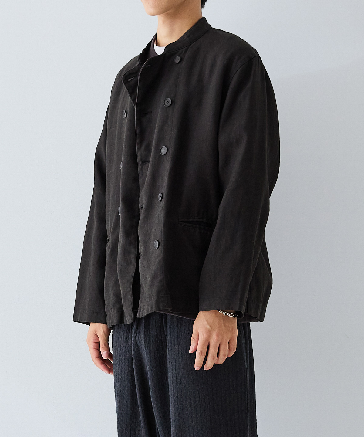 【美品】nest Robe CONFECT ブラックリネン クック ジャケット リネンダック クックジャケット｜nest Robe / CONFECT ONLINE SHOP