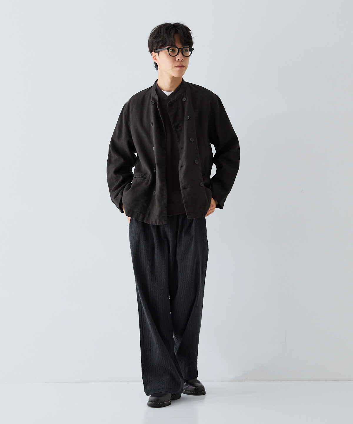 nest Robe CONFECT ブラックリネン クック ジャケット リネンダック クックジャケット｜nest Robe / CONFECT ONLINE SHOP