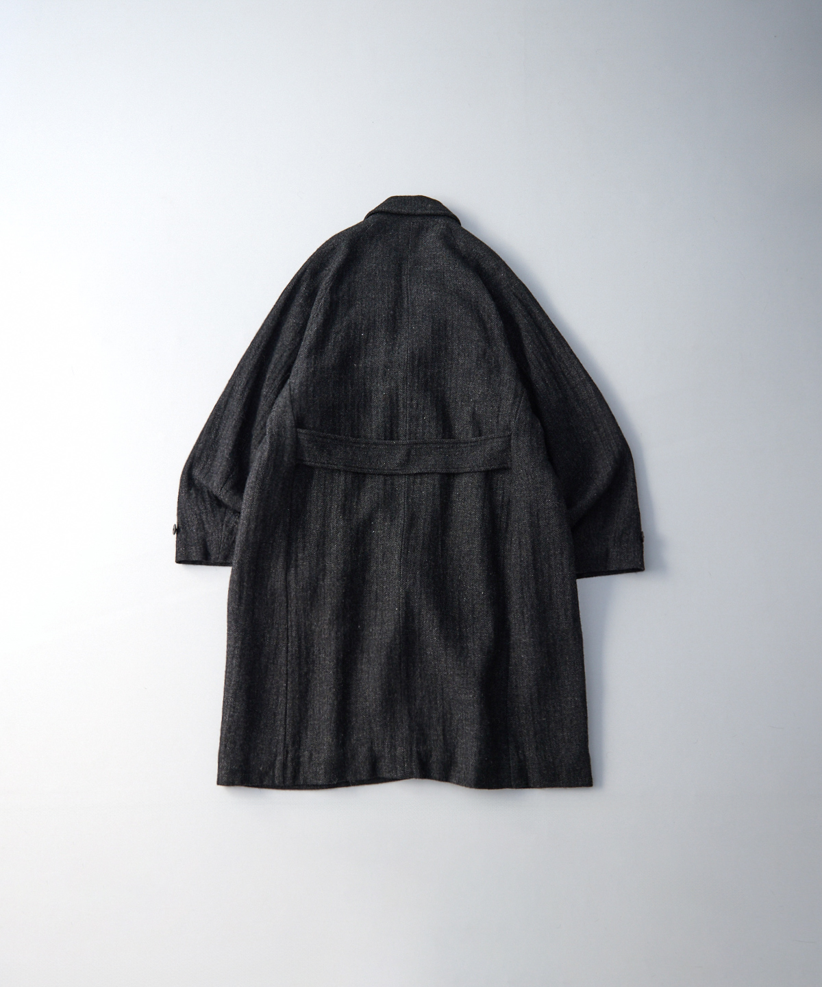 ウールリネン ソフトツイード ラグランコート｜nest Robe / CONFECT