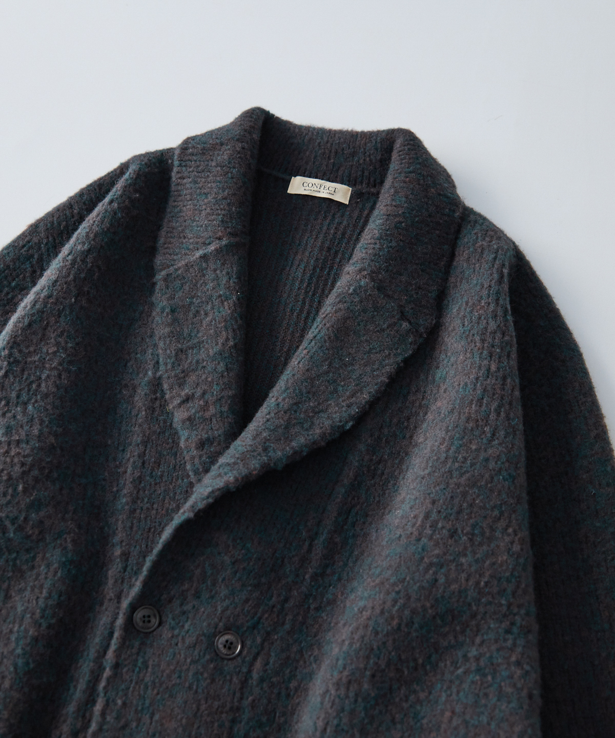 ウールカシミア チーゼル起毛ニット ジャケット｜nest Robe / CONFECT