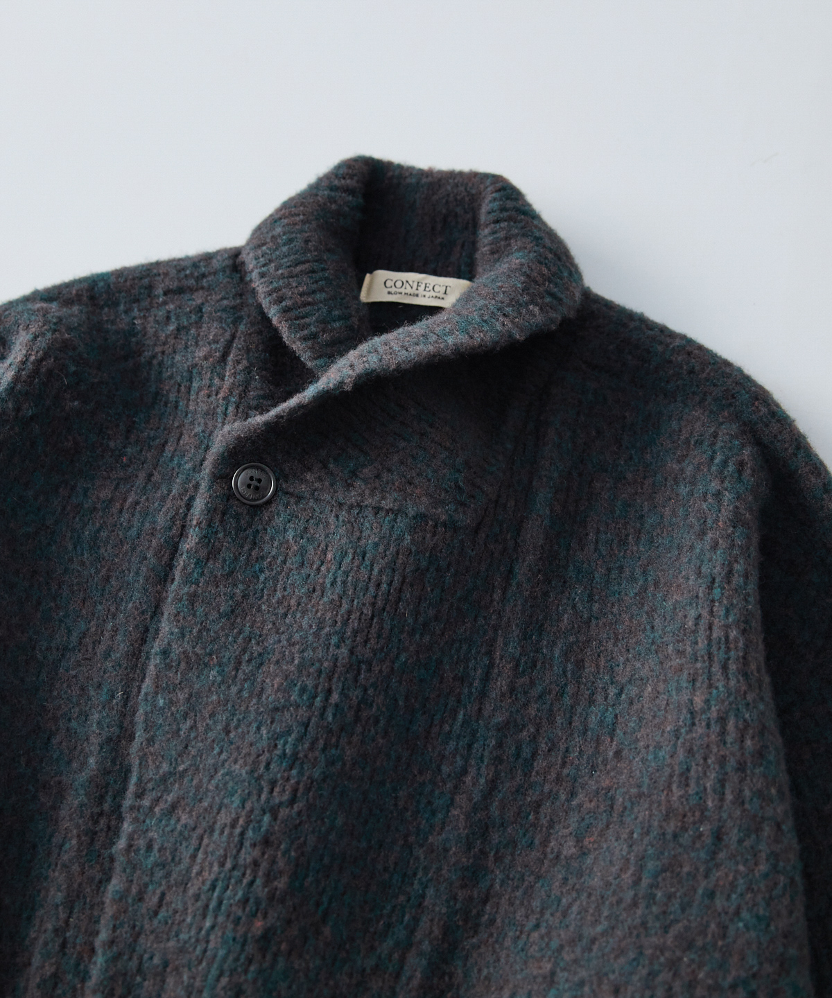 ウールカシミア チーゼル起毛ニット ジャケット｜nest Robe / CONFECT