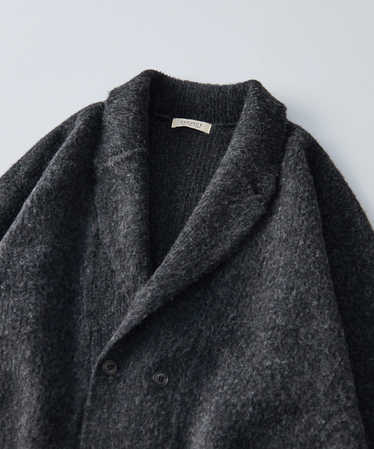 ウールカシミア チーゼル起毛ニット ジャケット｜nest Robe / CONFECT