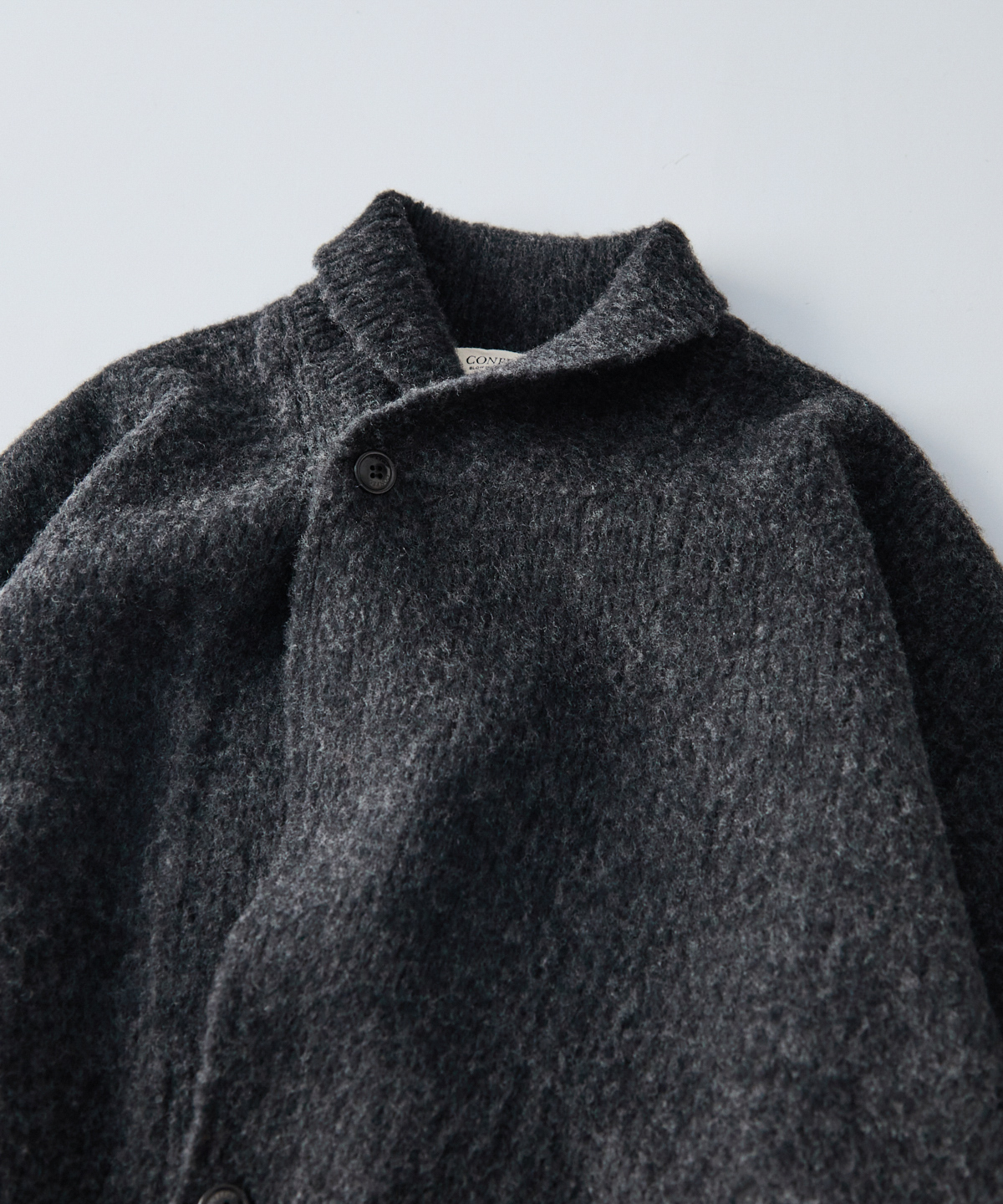 ウールカシミア チーゼル起毛ニット ジャケット｜nest Robe / CONFECT