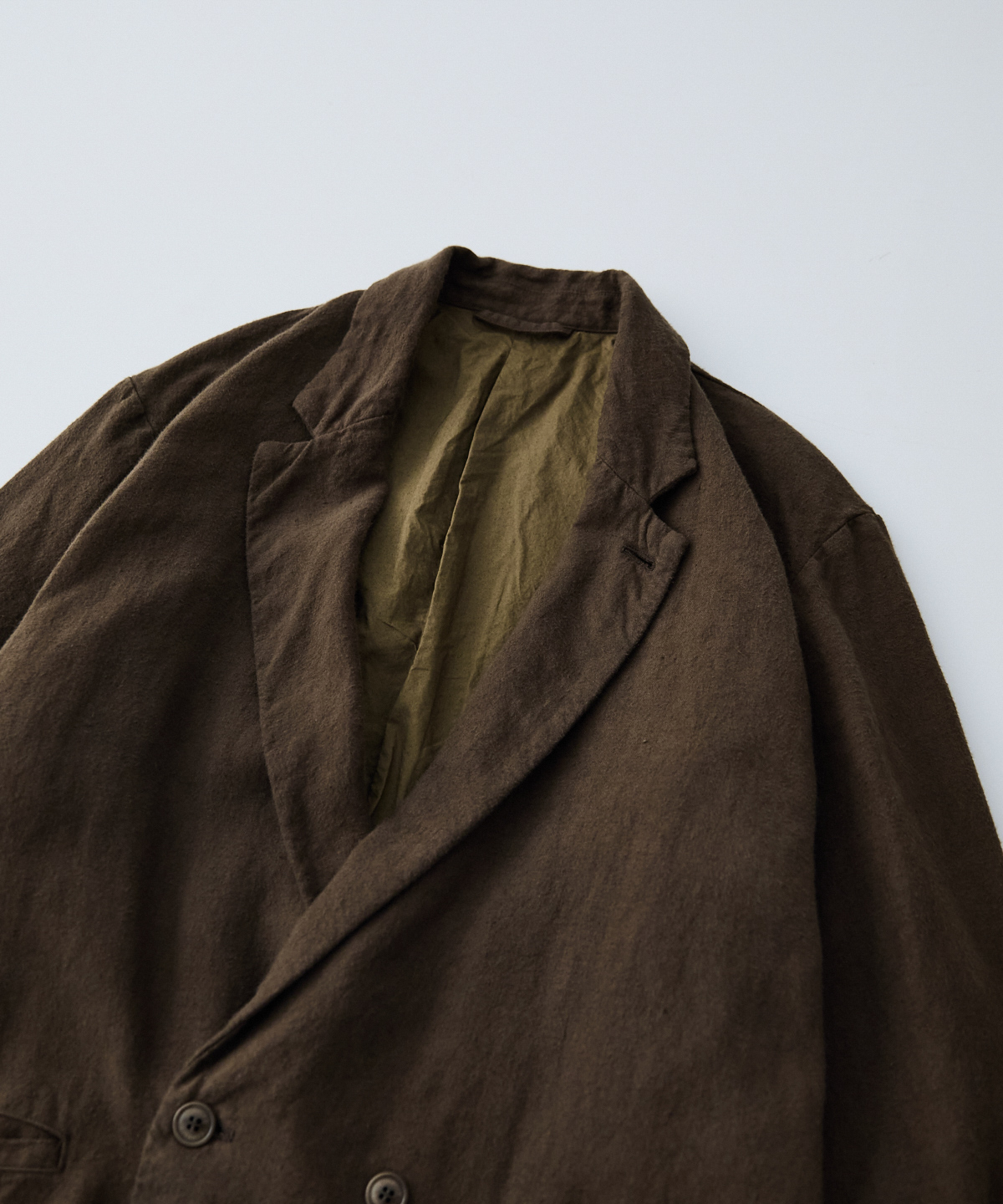 起毛リネン ダブルブレストジャケット｜nest Robe / CONFECT ONLINE SHOP