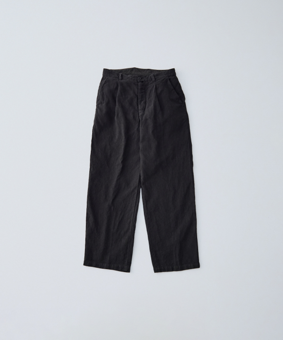 nest Robe 新品 パンツ ウール混リネン黒 WHICH BOTTOMS TO WEAR