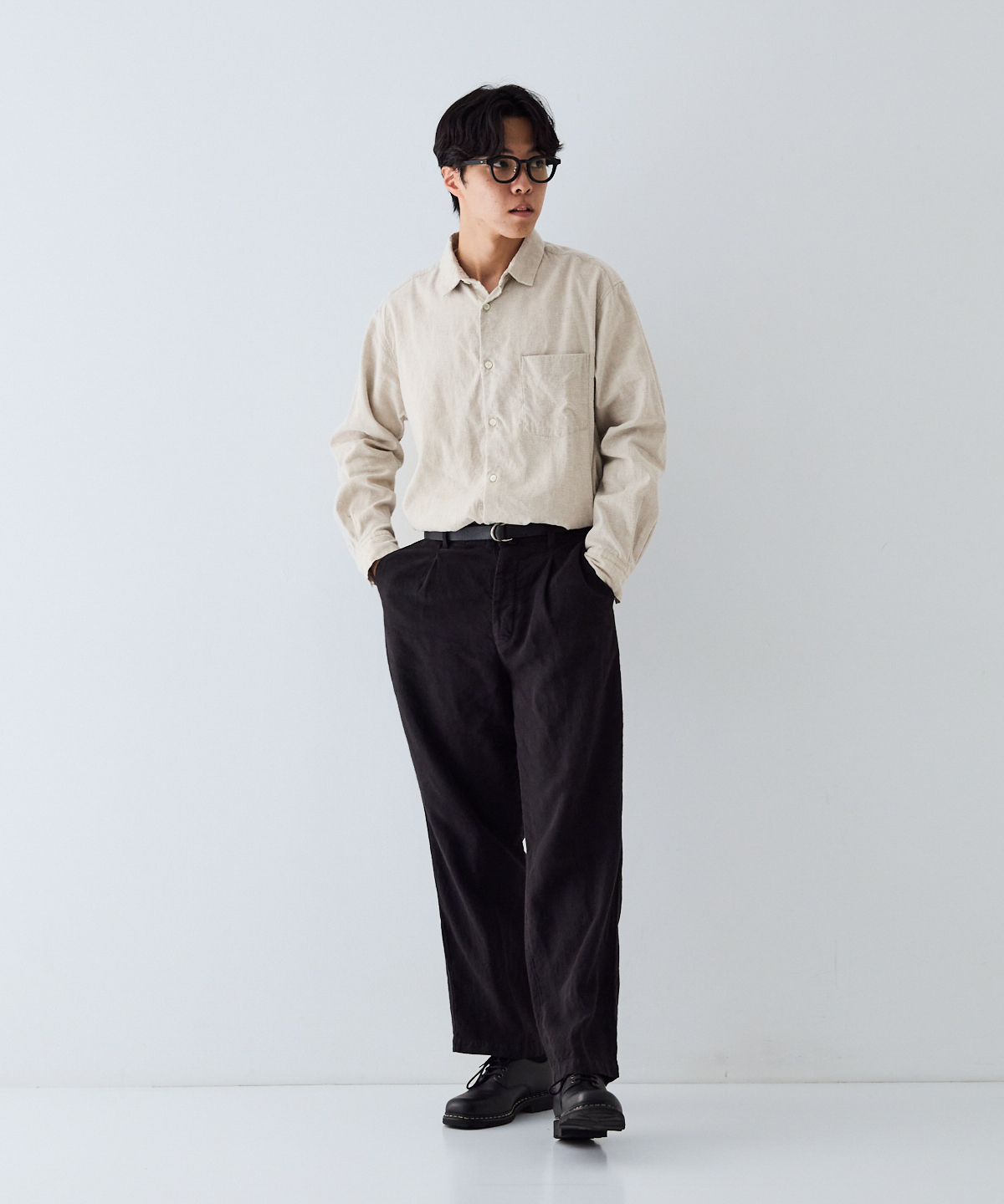 起毛リネン タックトラウザーズ｜nest Robe / CONFECT ONLINE SHOP