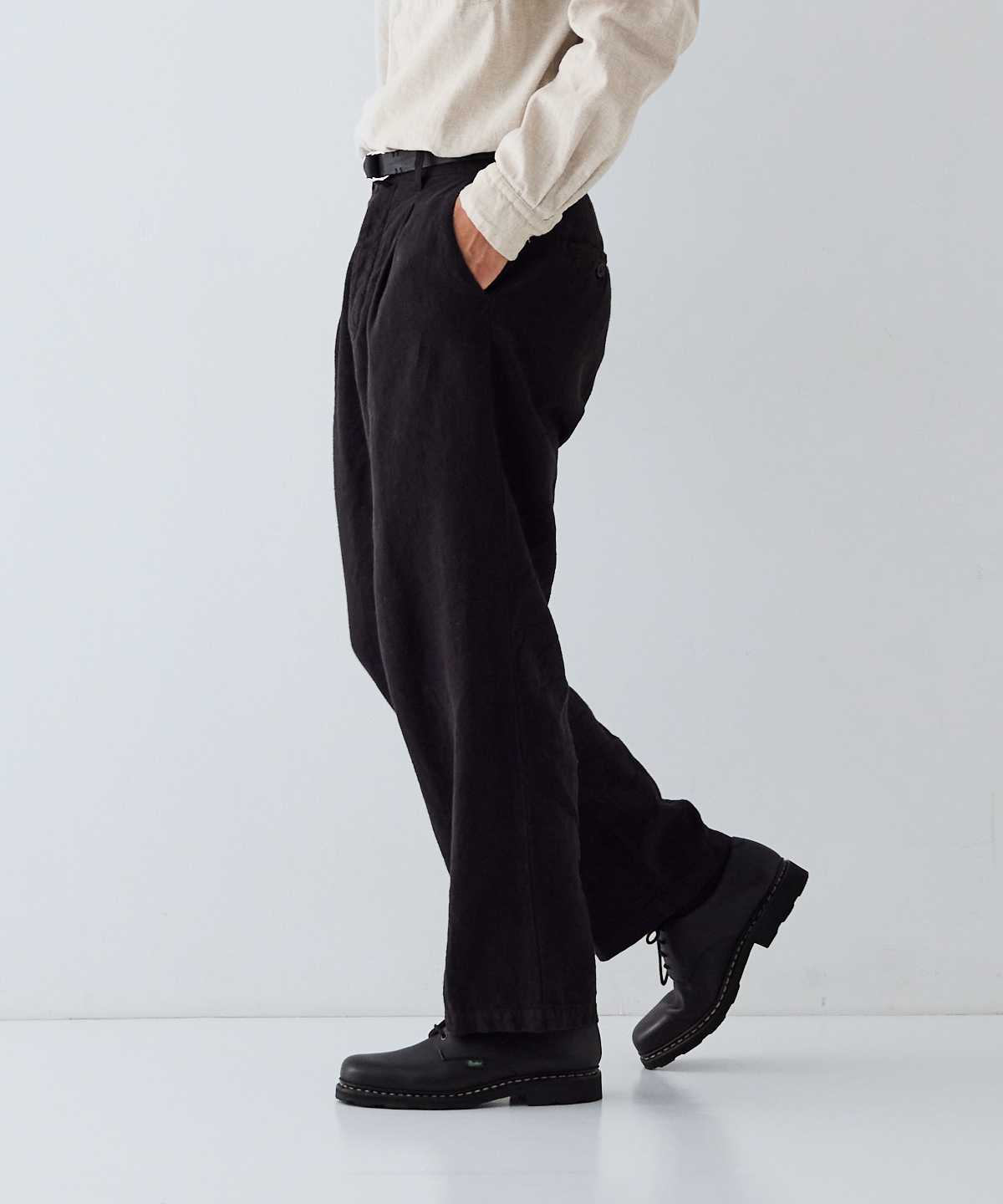 起毛リネン タックトラウザーズ｜nest Robe / CONFECT ONLINE SHOP