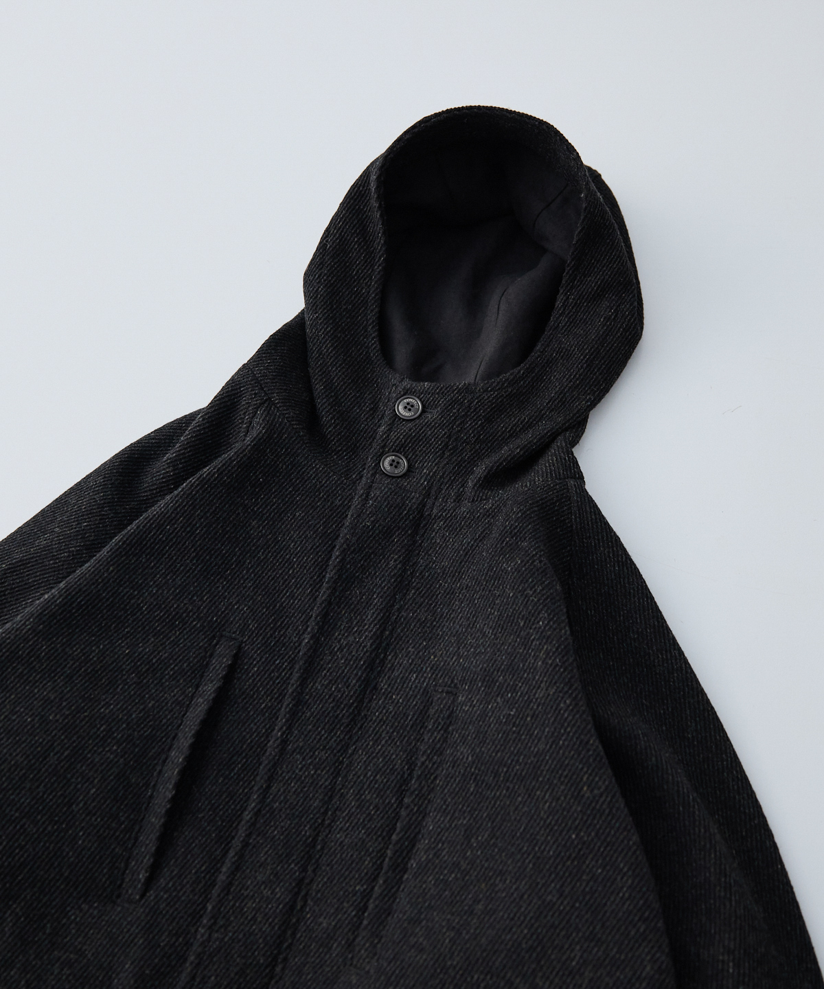 杢ウール コットンリネン フーデットコート｜nest Robe / CONFECT