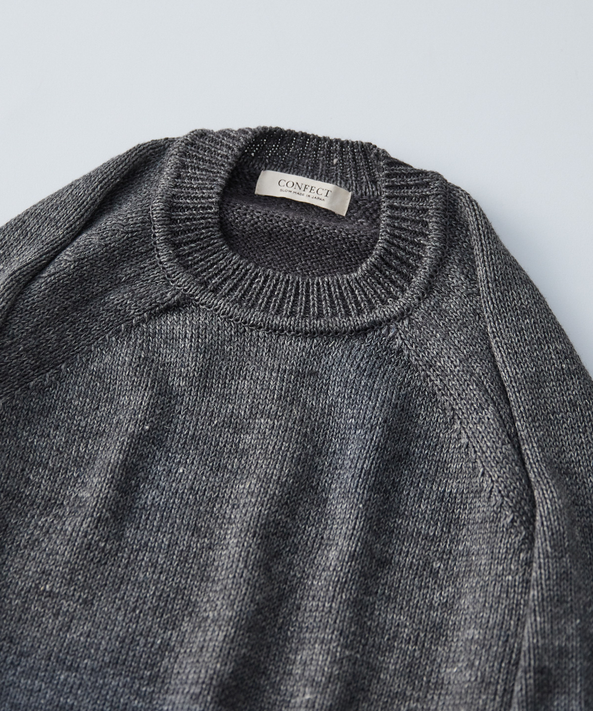 リネンウール ニット ラグラン プルオーバー｜nest Robe / CONFECT