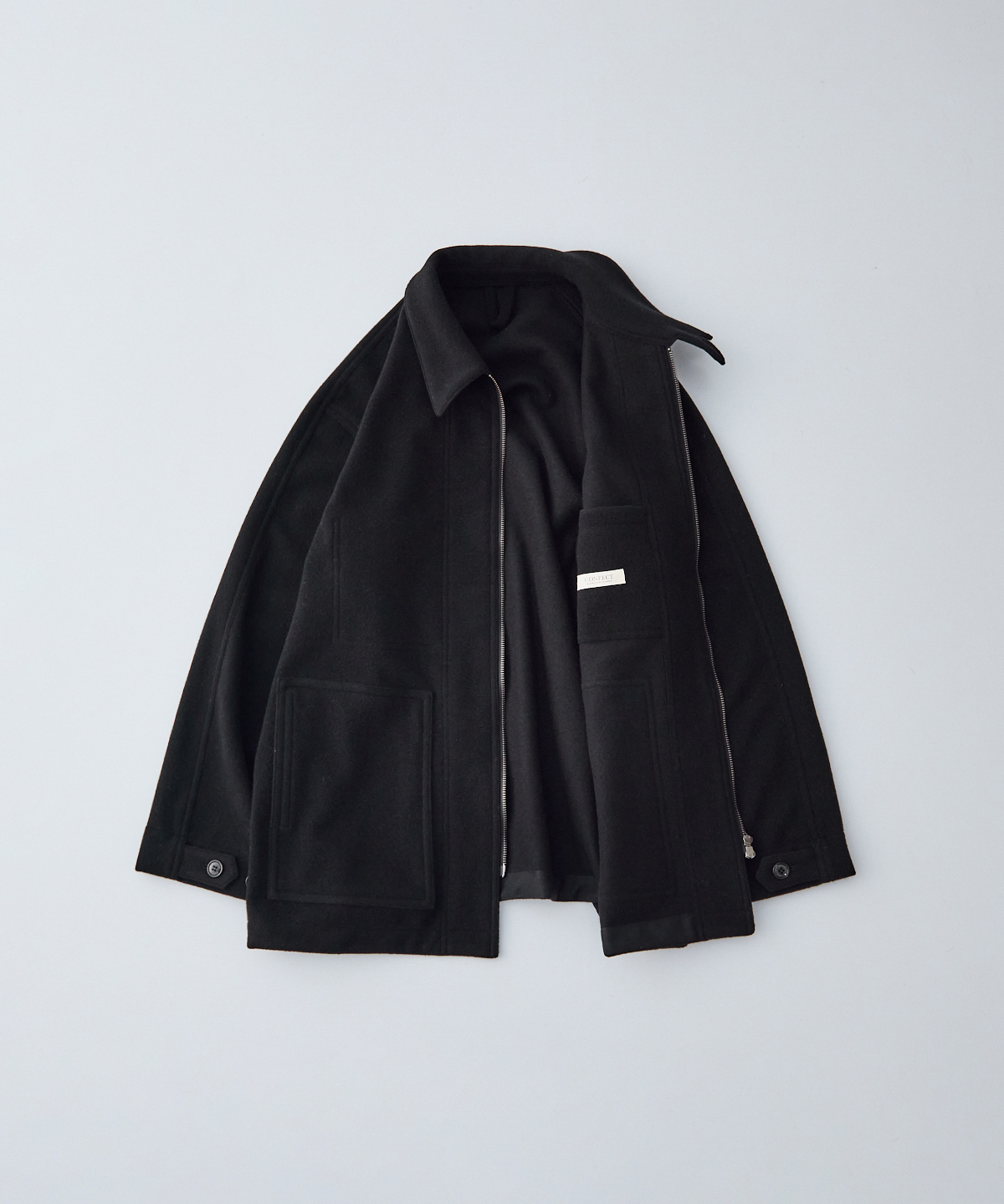 ウールカシミヤフリース ジップアップブルゾン｜nest Robe / CONFECT