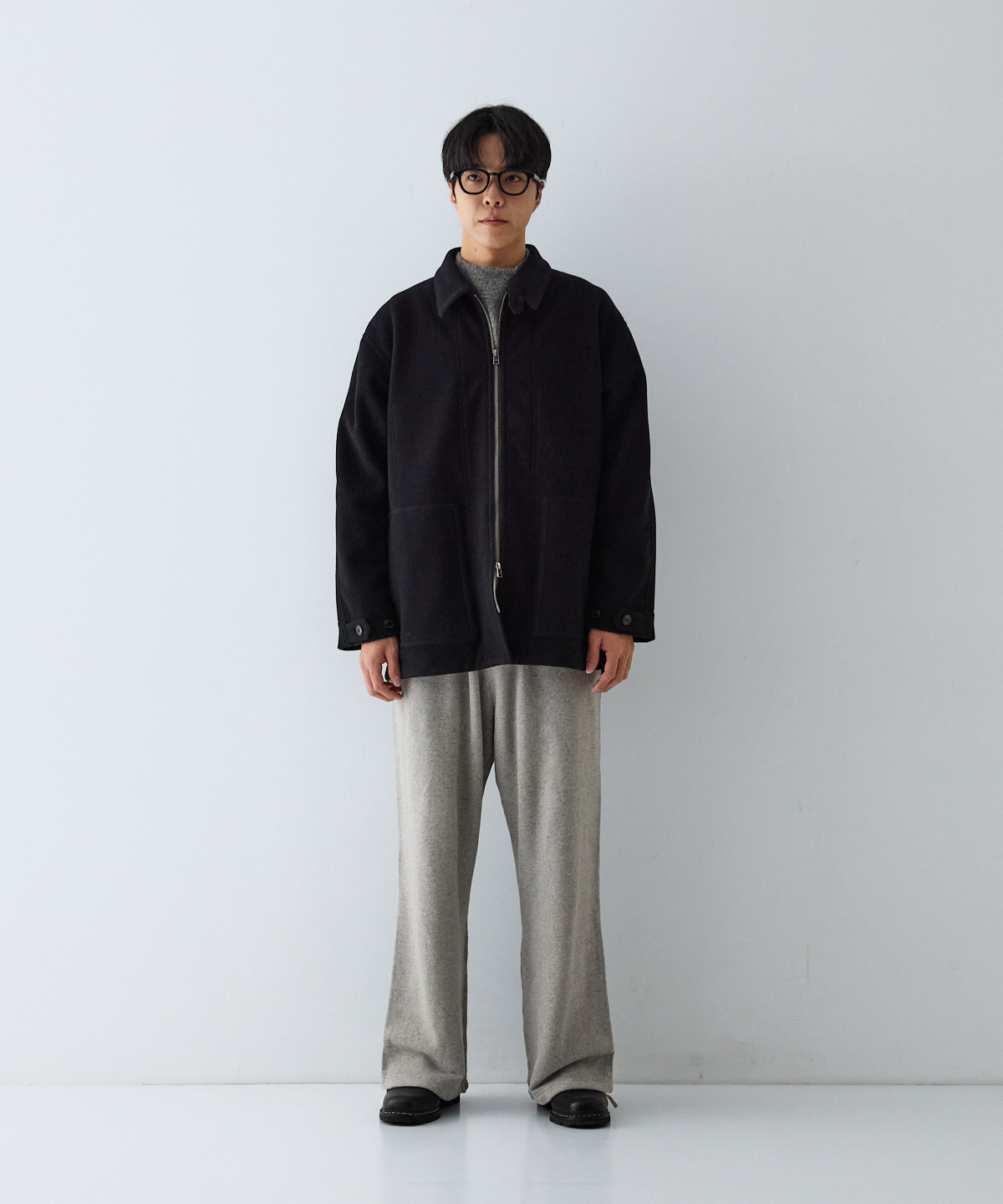 ウールカシミヤフリース ジップアップブルゾン｜nest Robe / CONFECT