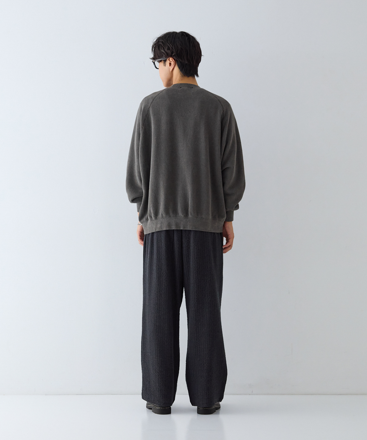 UpcycleLino] 裏毛 ピグメントダイ ラグランプルオーバー｜nest Robe