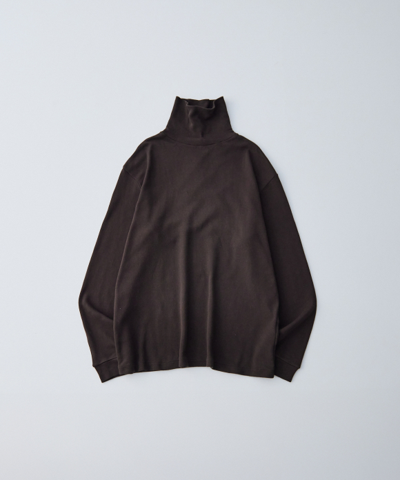 コットンスムース タートルネック プルオーバー