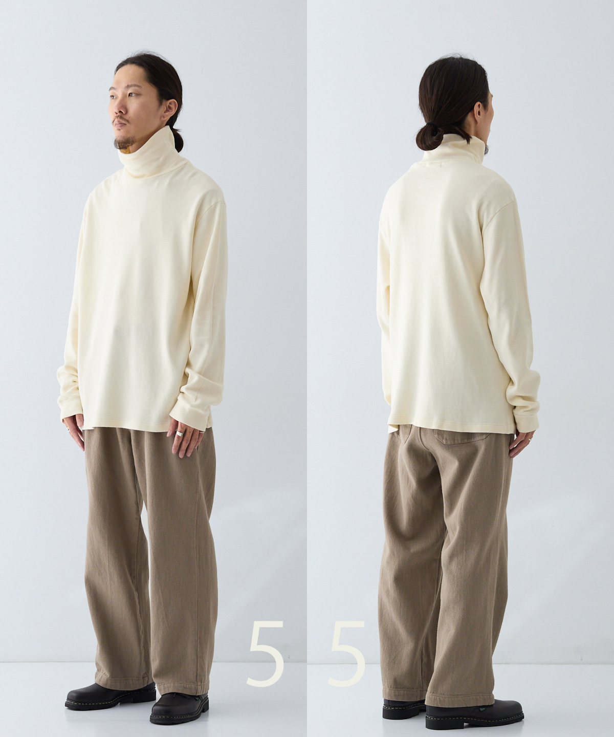 コットンスムース タートルネック プルオーバー｜nest Robe / CONFECT