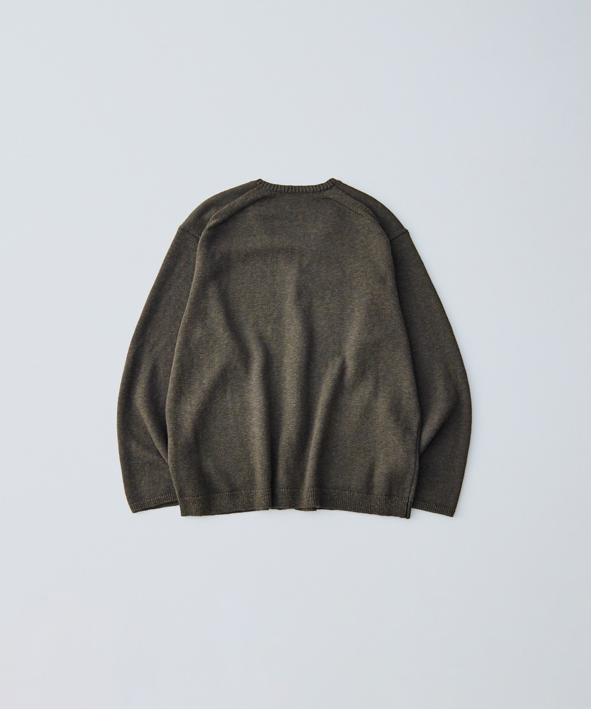 ウールコットン スラブニット キーネックカーディガン｜nest Robe