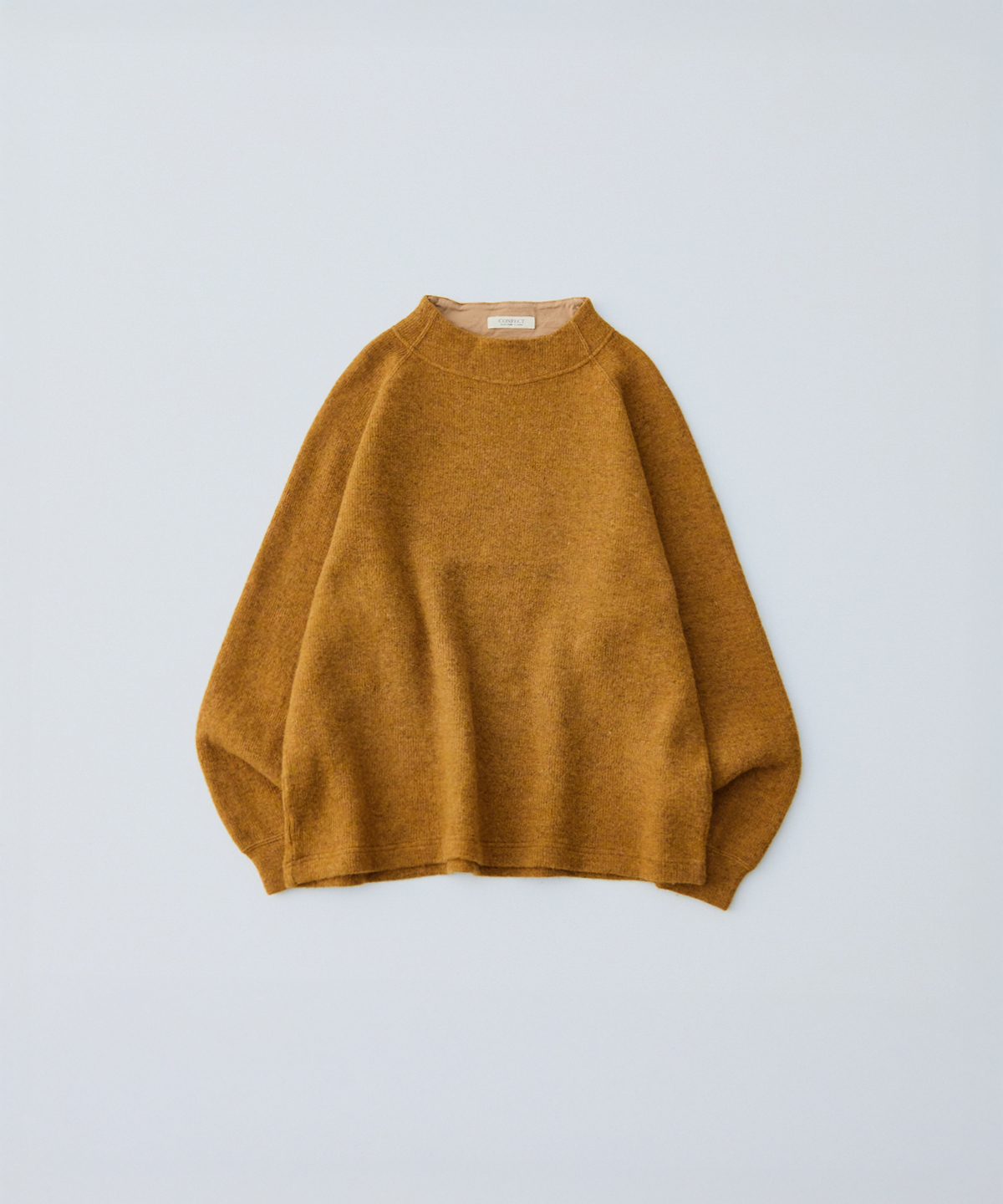 ウールクォーターゲージニット モックネックプルオーバー｜nest Robe