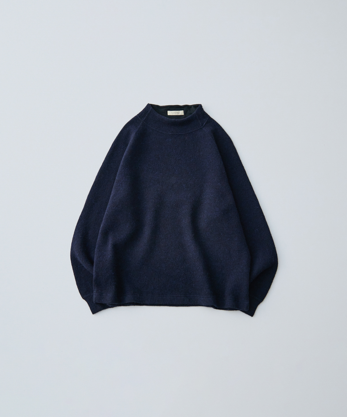 ウールクォーターゲージニット モックネックプルオーバー｜nest Robe