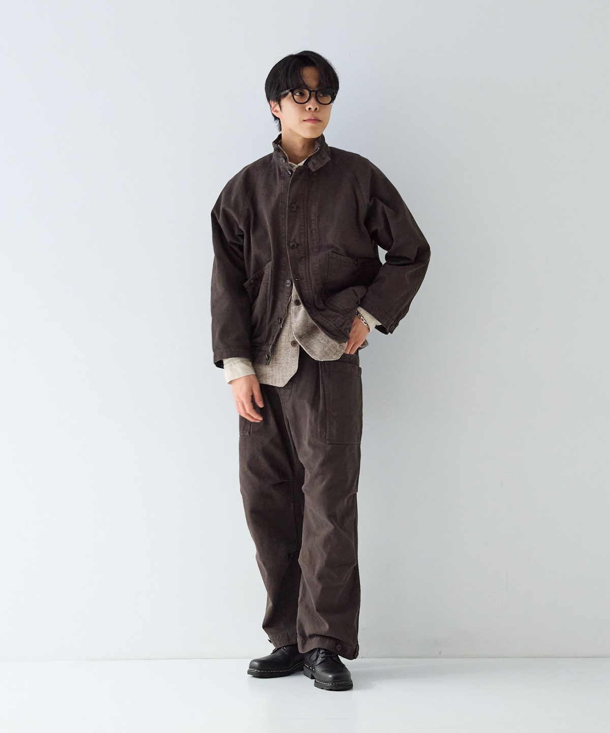 コットンリネン ギャバジン ジップトップ｜nest Robe / CONFECT ONLINE