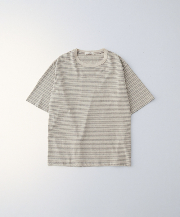 コットンヘンプ 天竺 ボーダーTシャツ
