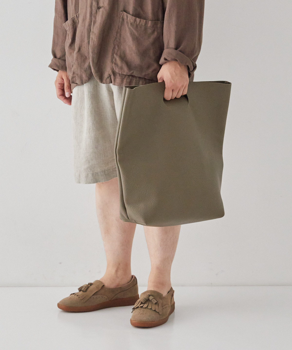 エンダースキーマ not eco bag big ベージュ-