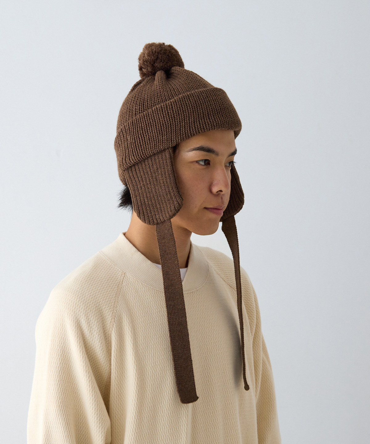 COMESANDGOES / WOOL STANDARD KNIT（梵天,耳付き)｜nest Robe