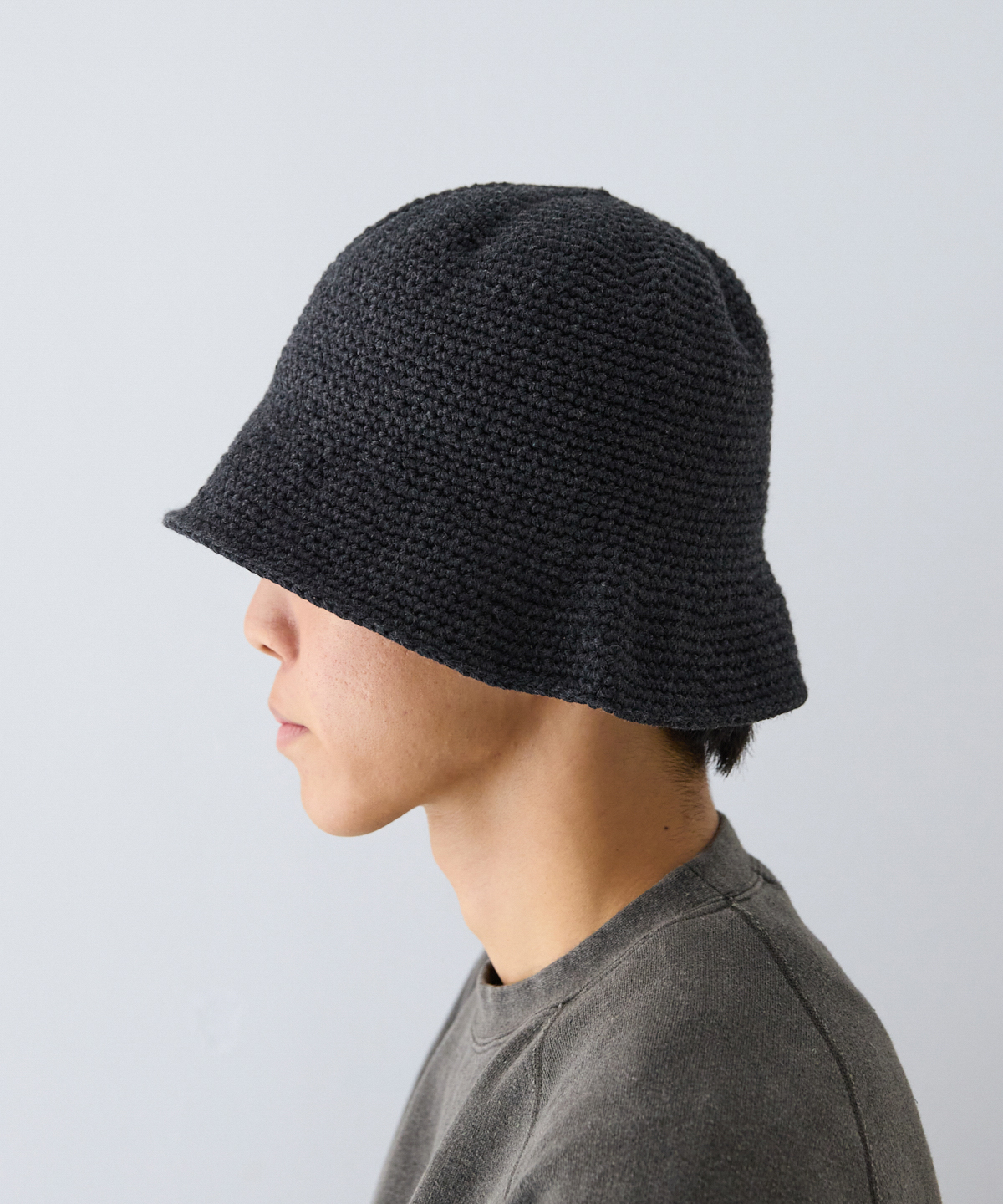 COMESANDGOES / HAND MADE KNIT WOOL BALLOON HAT｜nest Robe