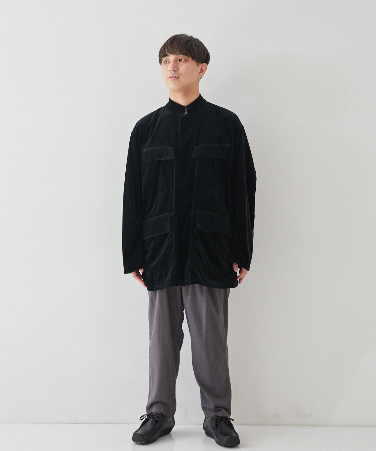 ブラームス 23FW Velvet Field Jacket-