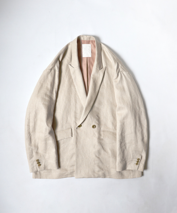whowhat / PEAKED LAPEL DOUBLE JACKET