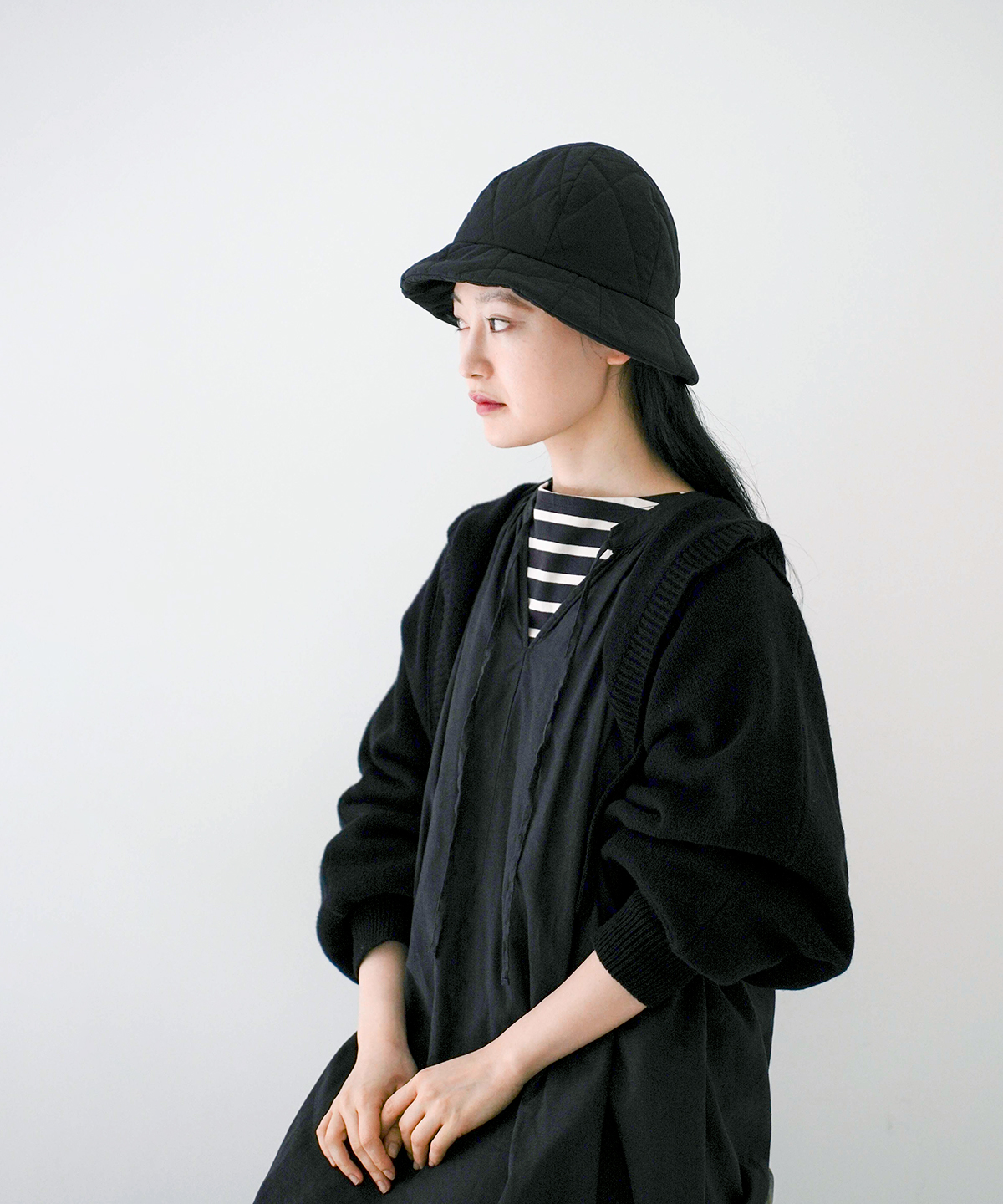 未使用 nest Robe購入 2018AW saravah / サラヴァ 046183-0151 MALCOLM HAT BLACK * 新品 ウール フェルト 帽子 ハット nest robe 2018の通販