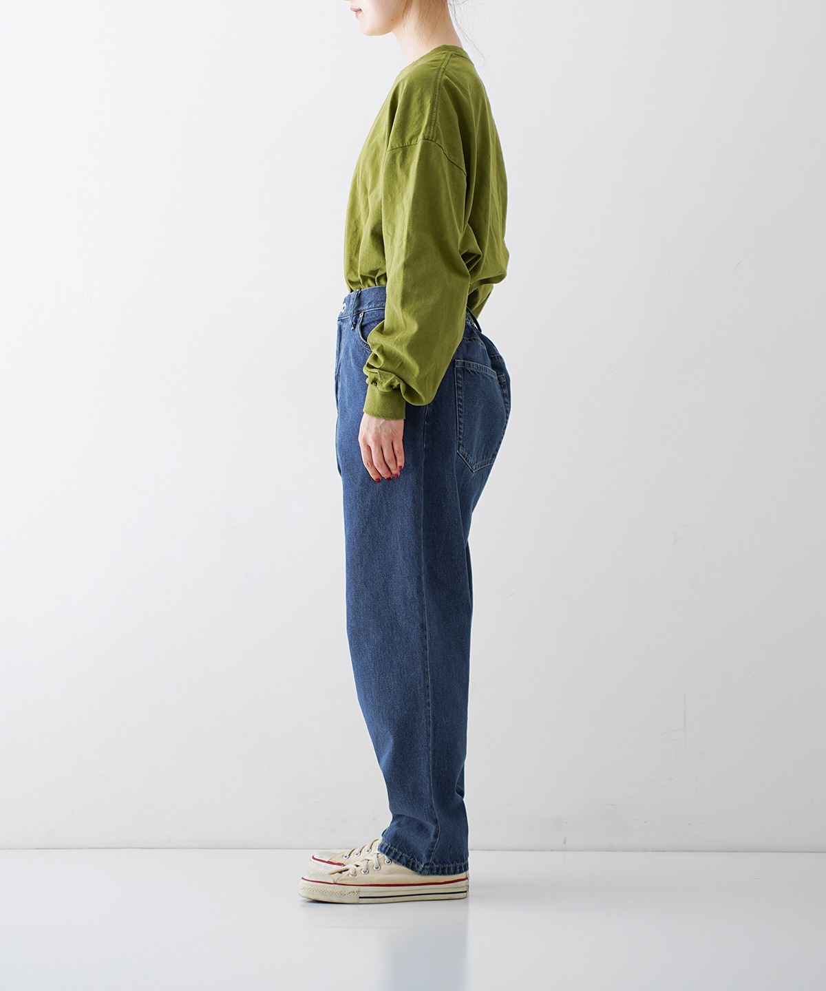 Upcyclelino BASIC 9.5ozデニムワイドパンツ　CONFECT UpcycleLino】BASIC デニムワイドパンツ limited item｜nest