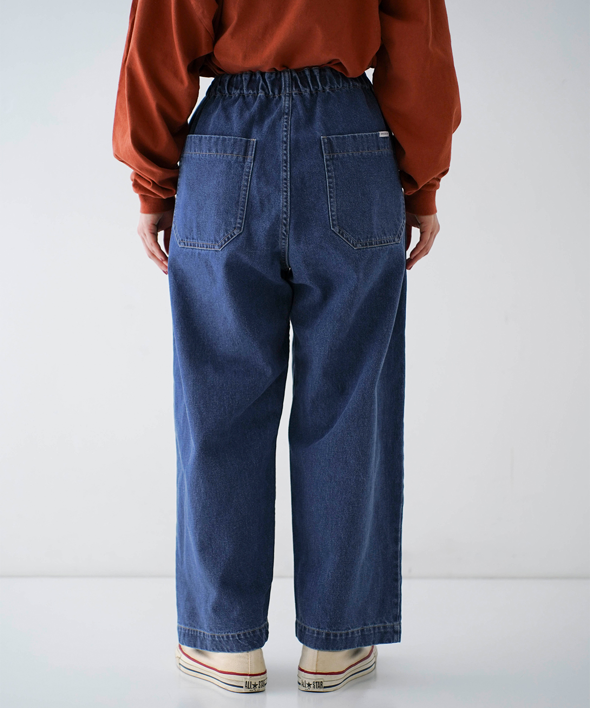 【ハル】ネストローブ Upcyclelino ベーシックワイドデニム UpcycleLino】BASIC デニムワイドパンツ limited item｜nest