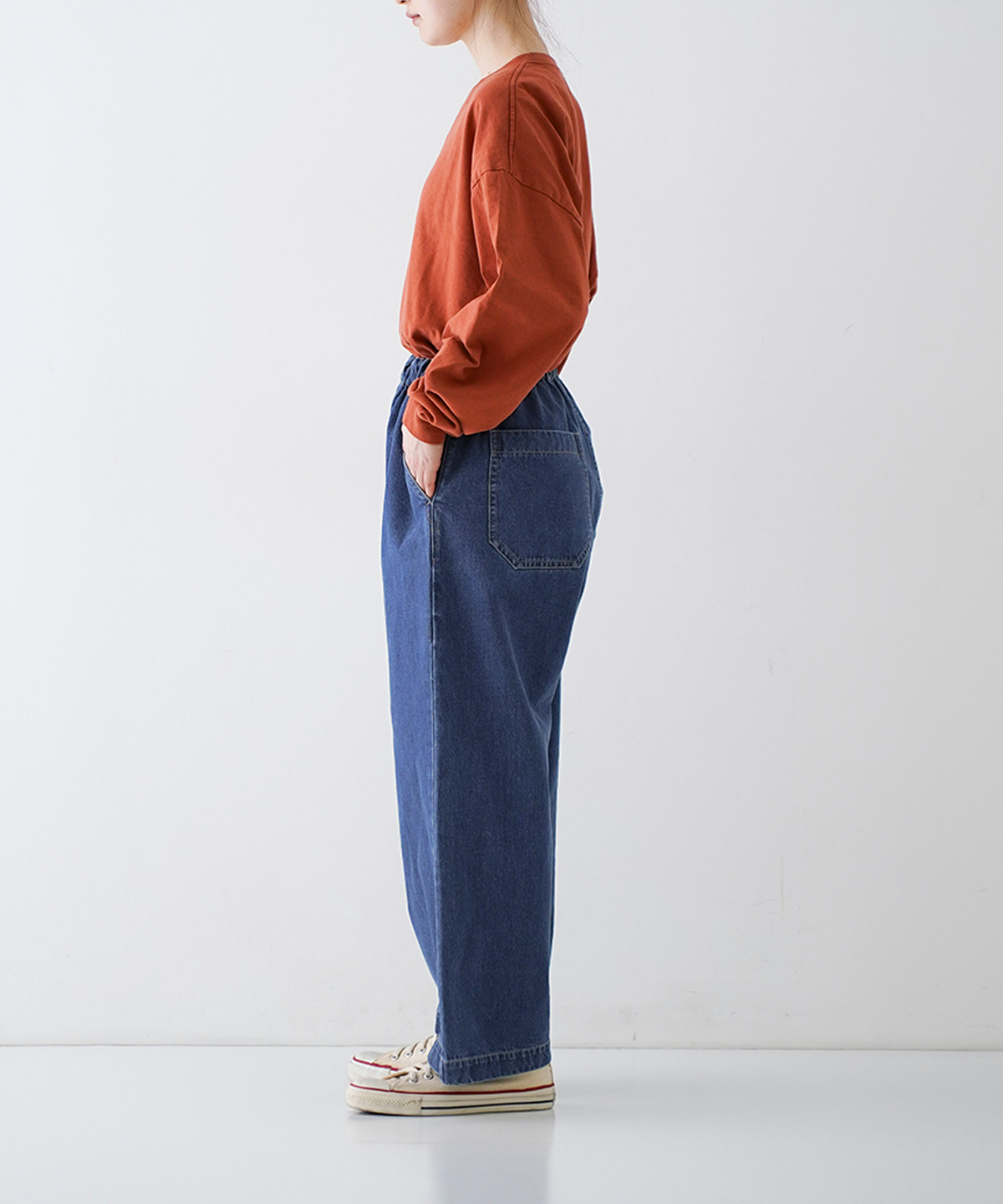 UpcycleLino】BASIC デニムワイドパンツ limited item｜nest
