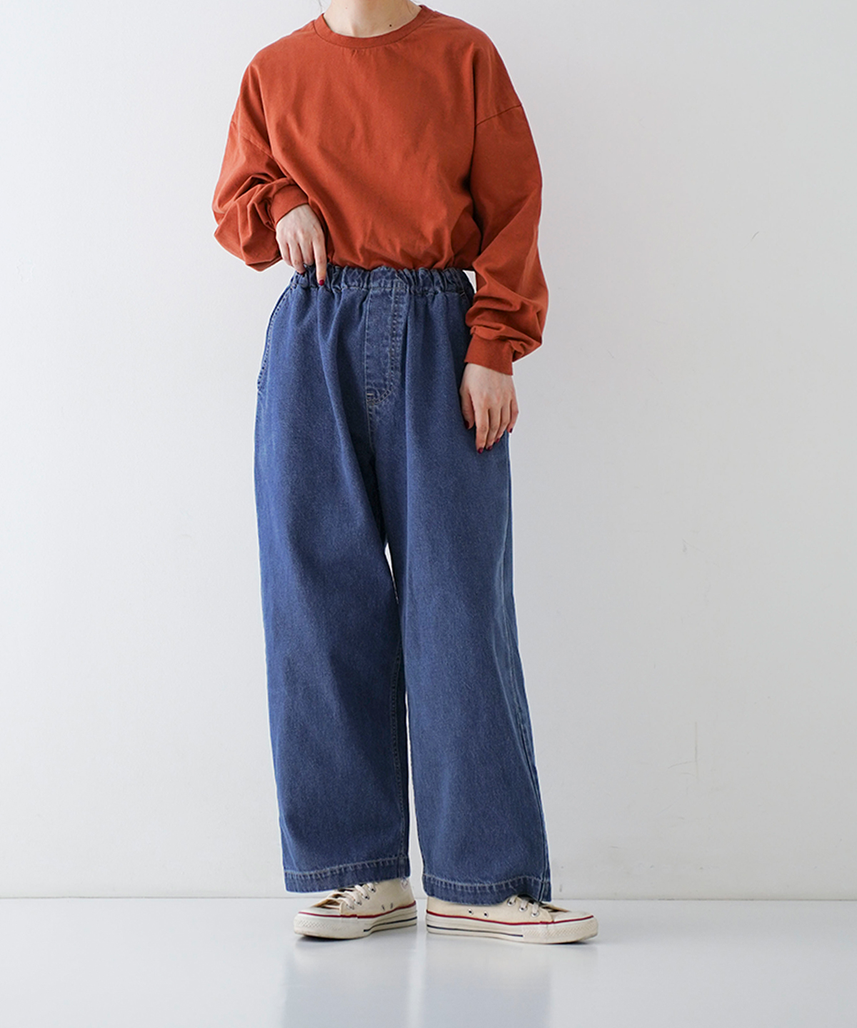 nest Robeデニムパンツ UpcycleLino】BASIC デニム5ポケットパンツ(1 INDIGO)｜ nest