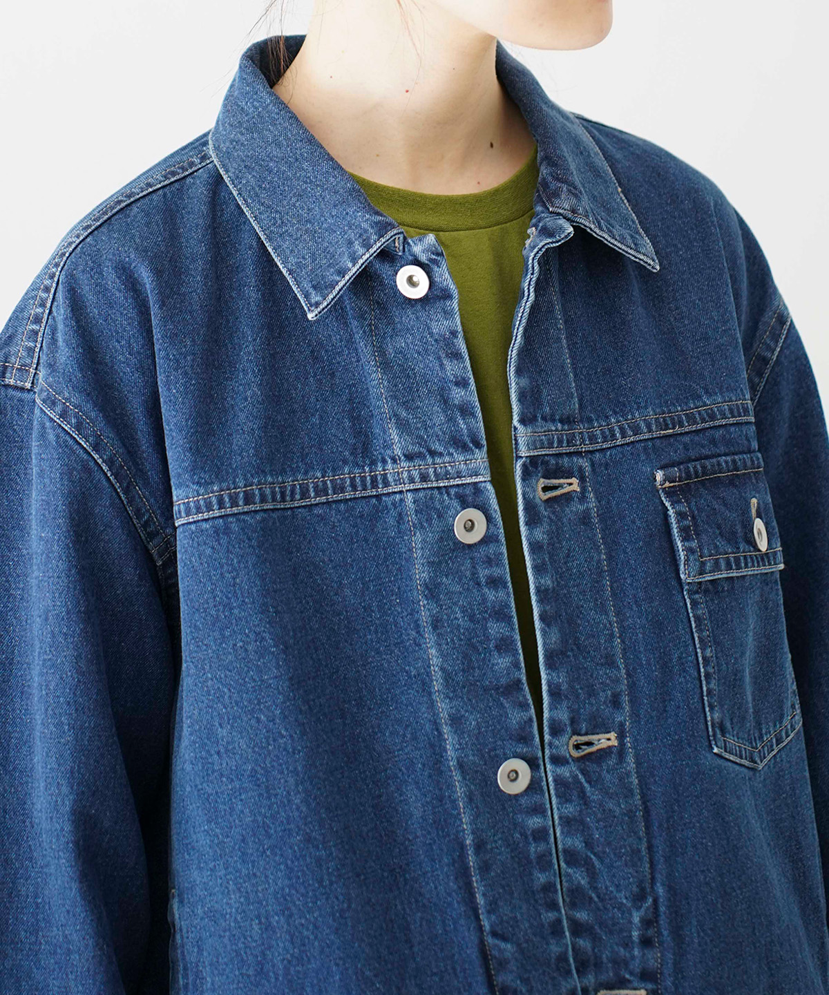 UpcycleLino] BASIC デニムジャケット limited item｜nest Robe