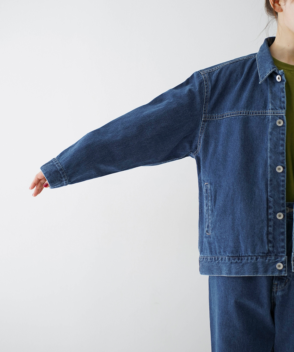 UpcycleLino] BASIC デニムジャケット limited item｜nest Robe
