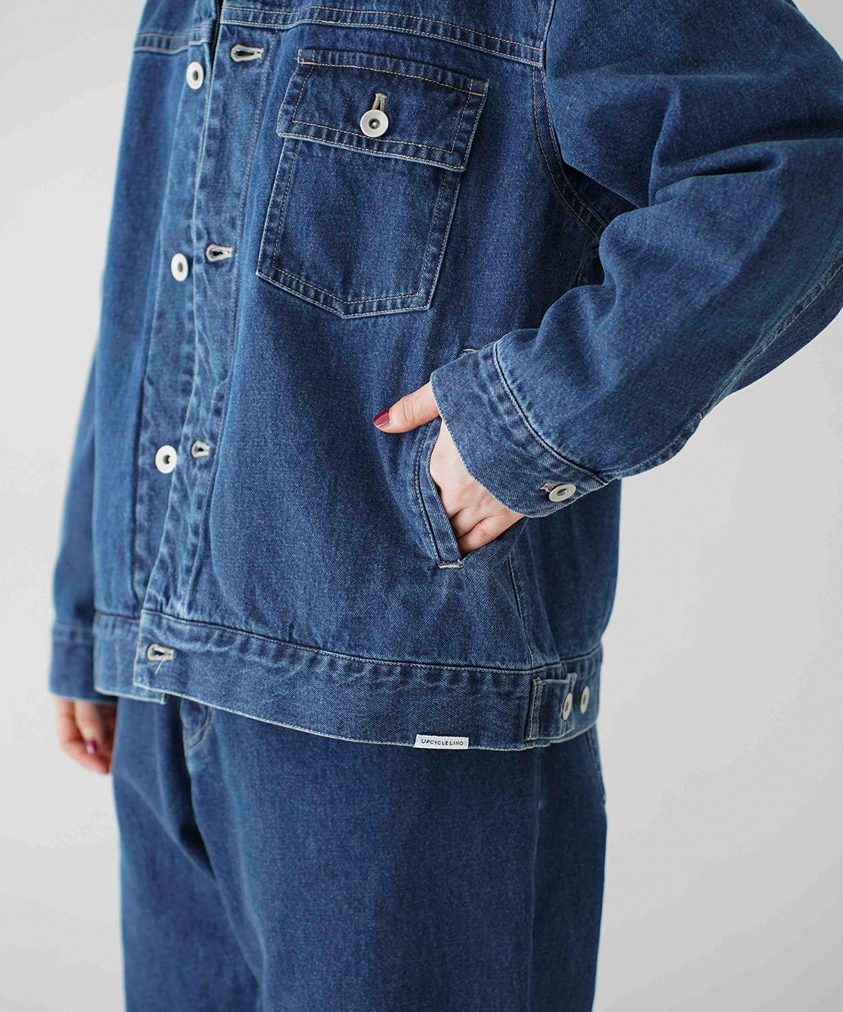 UpcycleLino] BASIC デニムジャケット limited item｜nest Robe