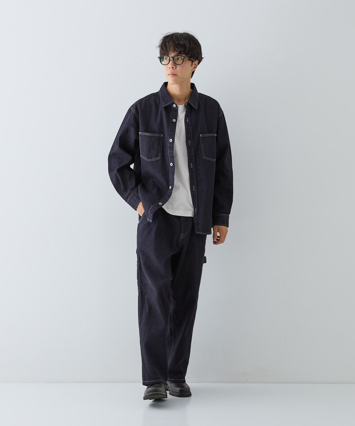 UpcycleLino】BASIC デニムシャツジャケット｜nest Robe