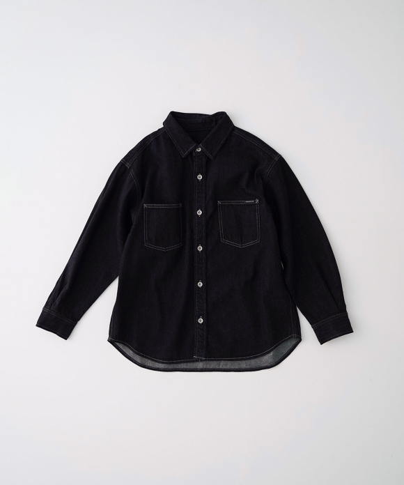 【UpcycleLino】BASIC デニムシャツジャケット