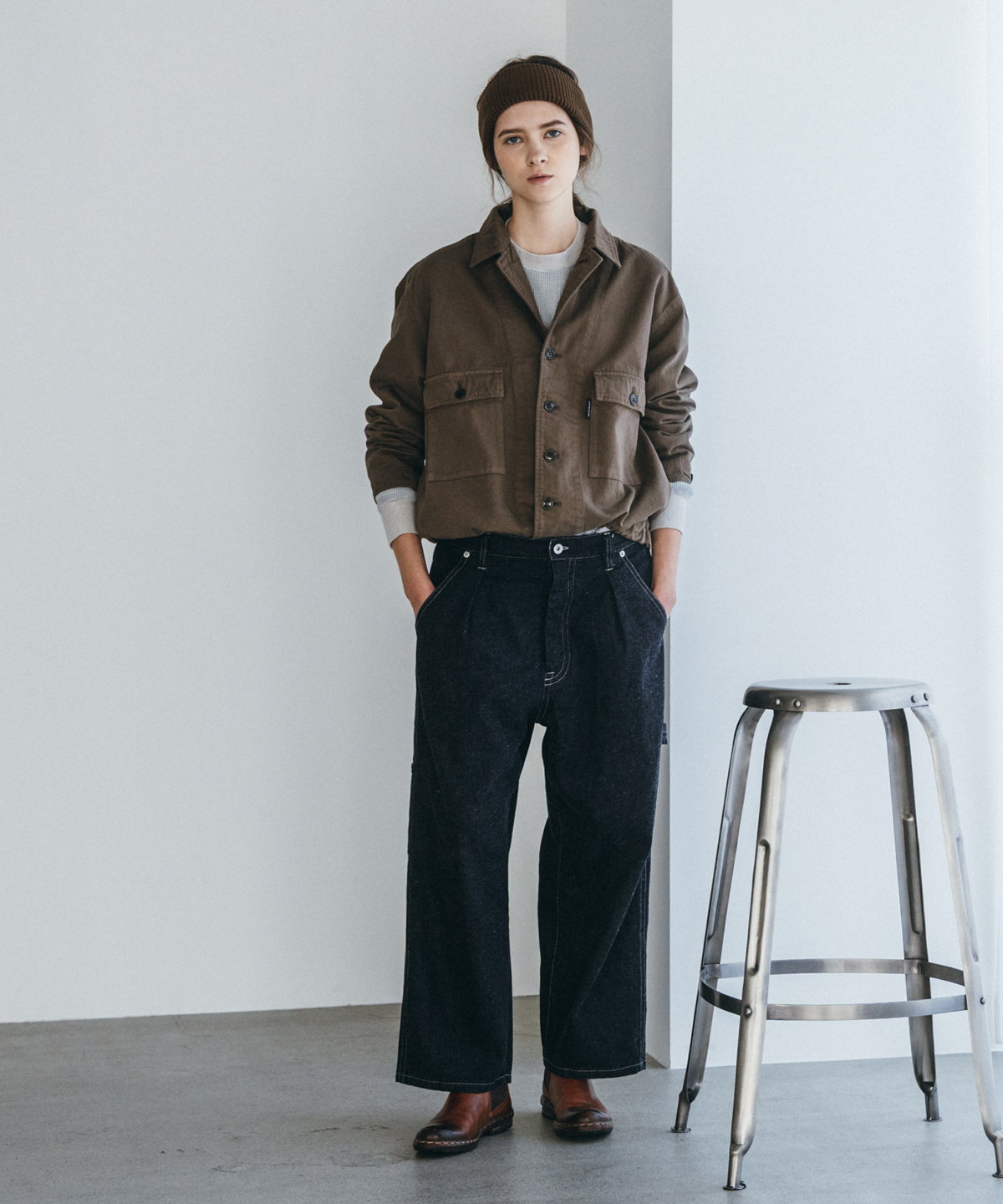 UpcycleLino】BASIC デニムペインターパンツ｜nest Robe