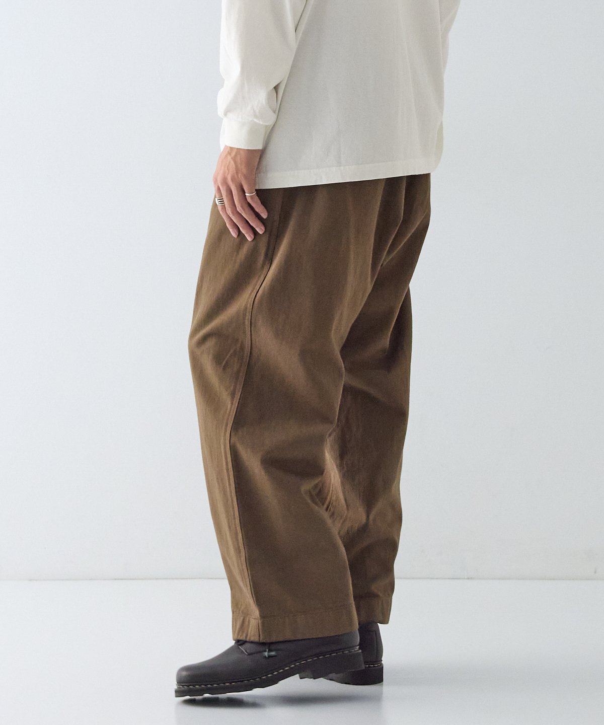 UpcycleLino] BASIC チノ2タックワイドパンツ new color｜nest Robe